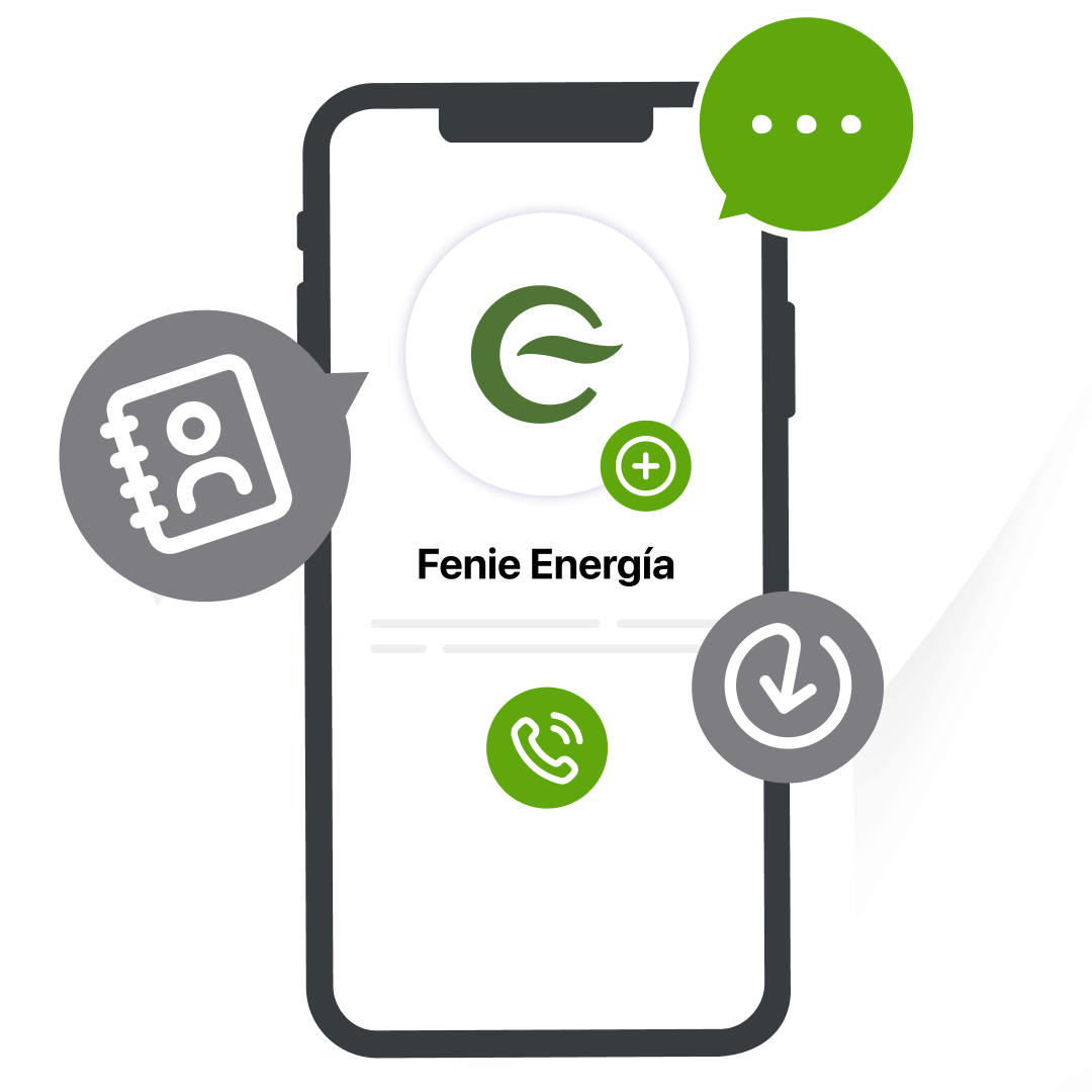 Añade el contacto de Feníe energía a tu agenda