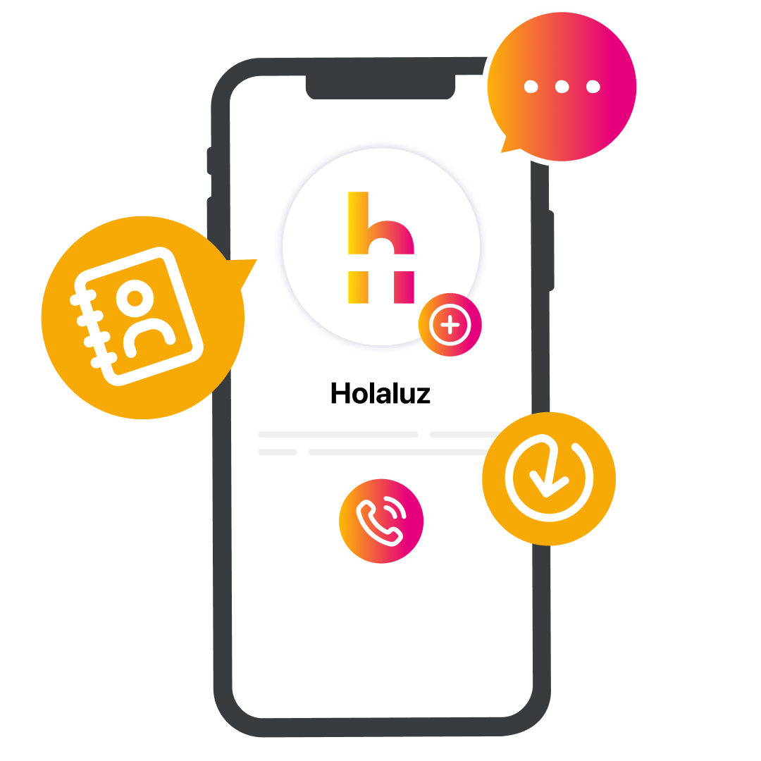 Añade el contacto de Holaluz a tu agenda