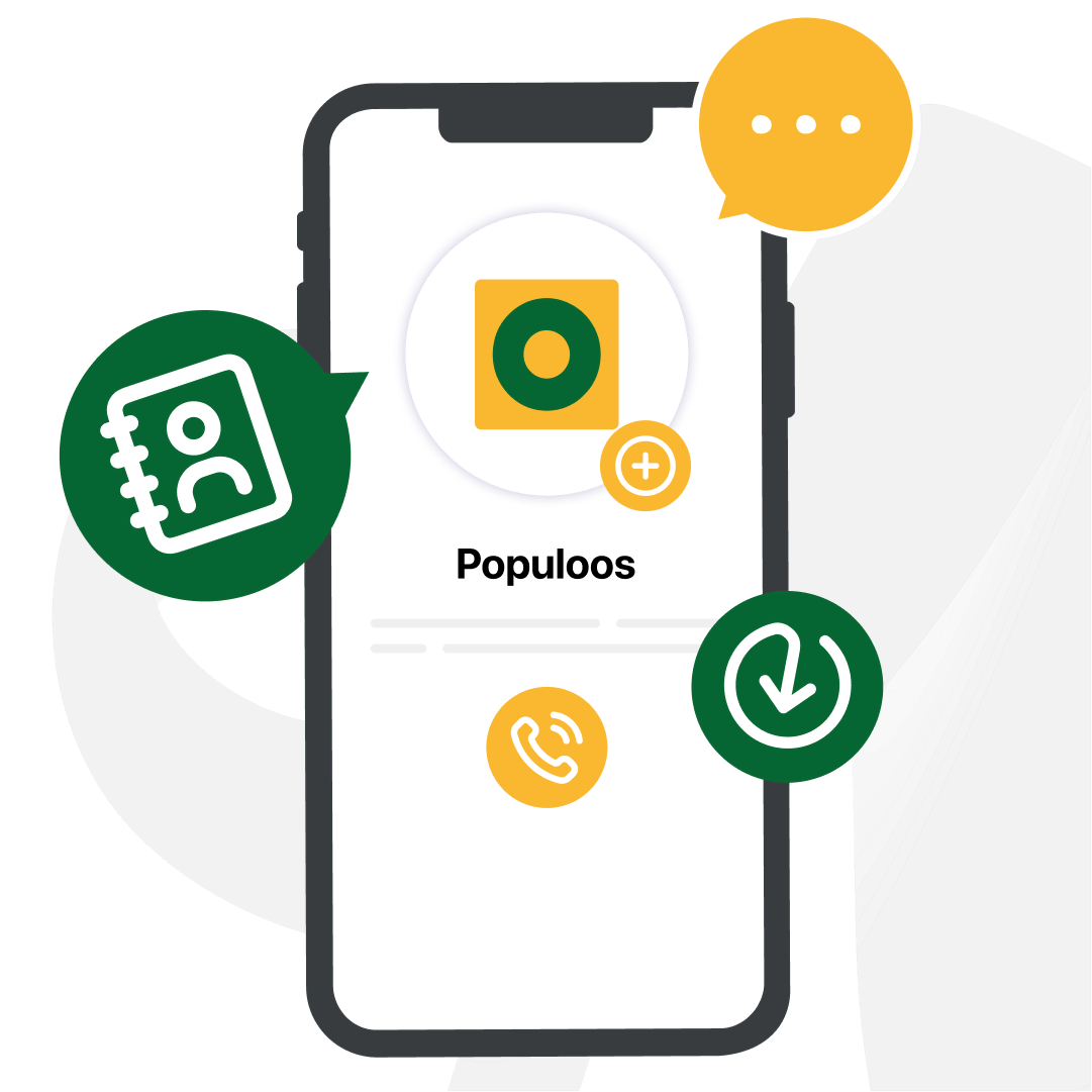 Añade el contacto de Populoos a tu agenda