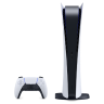Consola de videojuegos negra con controladores a los lados, icono del dispositivo PS5 digital. Consola de videojuegos negra con controladores a los lados, icono del dispositivo PS5 digital.