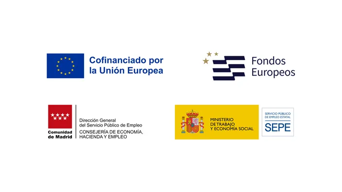 Logos referentes a las entidades participantes en el Programa Jóvenes Investigadores 2024 subvencionado por la Comunidad de Madrid