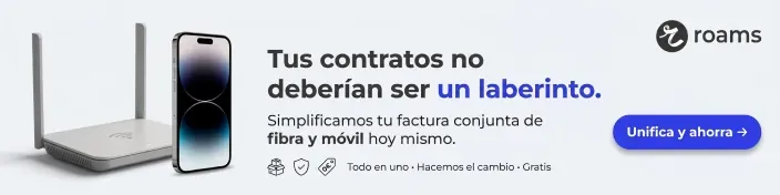 Router y móvil con texto: simplifica tu factura conjunta de fibra y móvil con Roams.