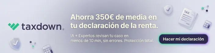 TaxDown, servicio de declaración de la renta con revisión por expertos e inteligencia artificial.