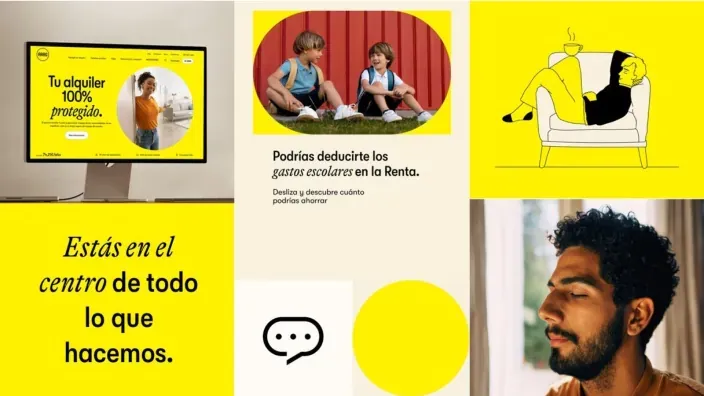 Diversos elementos de la nueva web de ARAG.