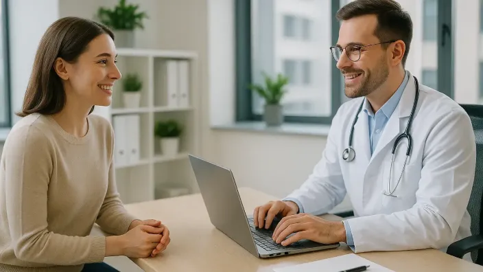 Consulta médica privada en verano para atención rápida y personalizada.