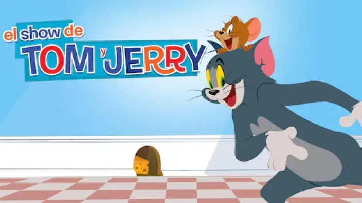 Personajes de animación Tom y Jerry en el cartel oficial de El Show de Tom y Jerry.