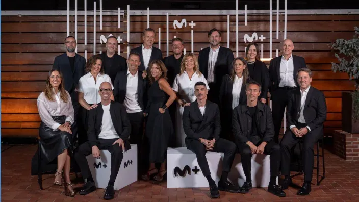 Equipo de Movistar Plus+ en la presentación de la nueva etapa de la plataforma