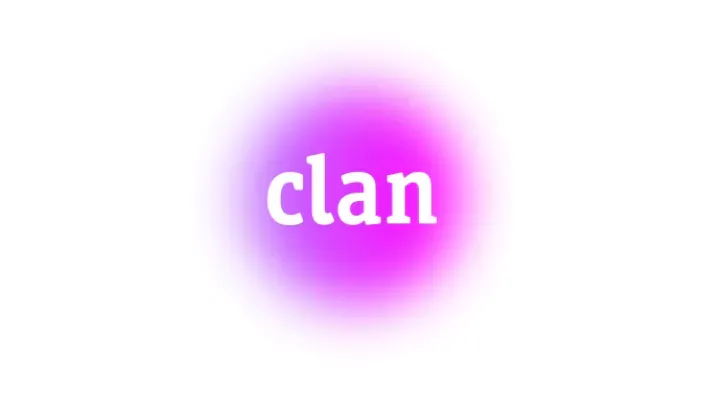 Logo de Clan, el canal de televisión infantil de RTVE, con series y dibujos animados para niños.