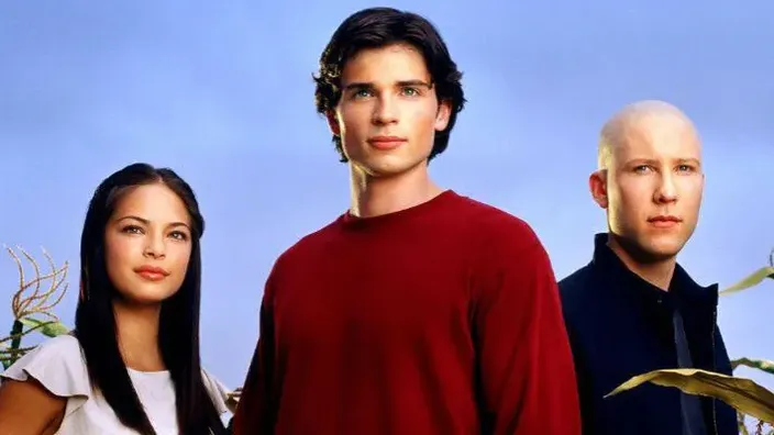 Los tres protagonistas de la serie Smallville.