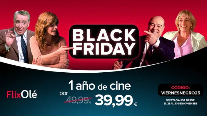 Promoción de Black Friday de FlixOlé.