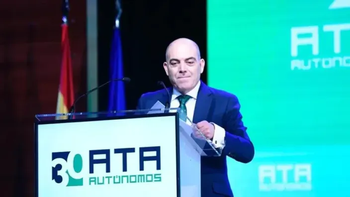 Lorenzo Amor, presidente de ATA Autónomos, durante su intervención en el evento del 30 aniversario de la organización.