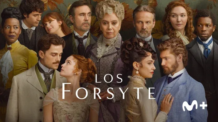 Cartel de la serie de época Los Forsyte de Movistar Plus+.