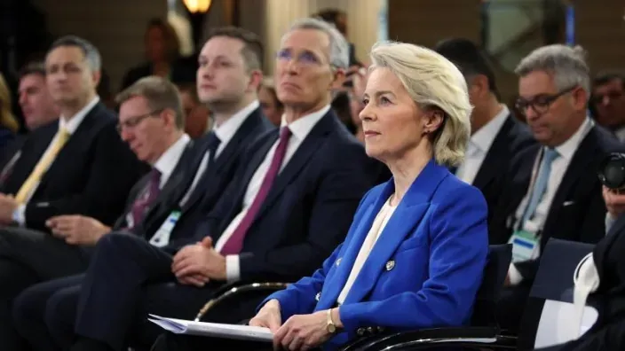 Ursula von der Leyen durante una intervención en la Conferencia de Seguridad de Munich.