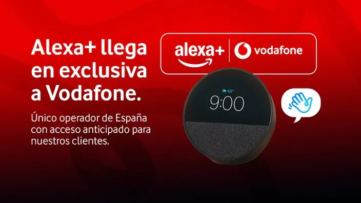 Alexa+ llega en exclusiva a Vodafone España con acceso anticipado para clientes al asistente de voz inteligente.