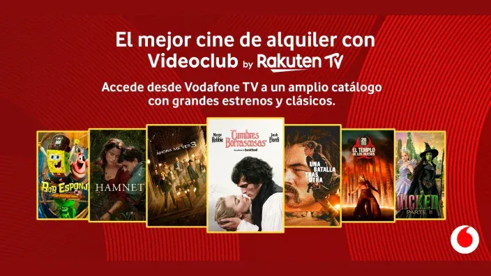 Catálogo de cine de alquiler en Videoclub by Rakuten TV disponible en Vodafone TV con estrenos y clásicos en streaming.