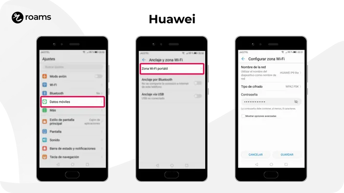 Cómo compartir wifi con un móvil Huawei: paso a paso