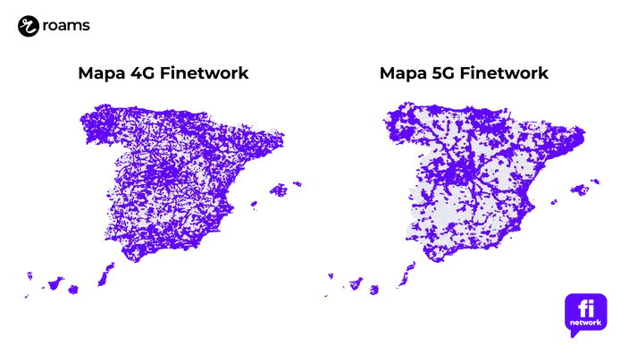 Mapa de cobertura movil Finetwork
