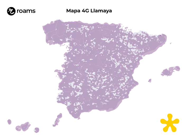 Mapa de cobertura Llamaya
