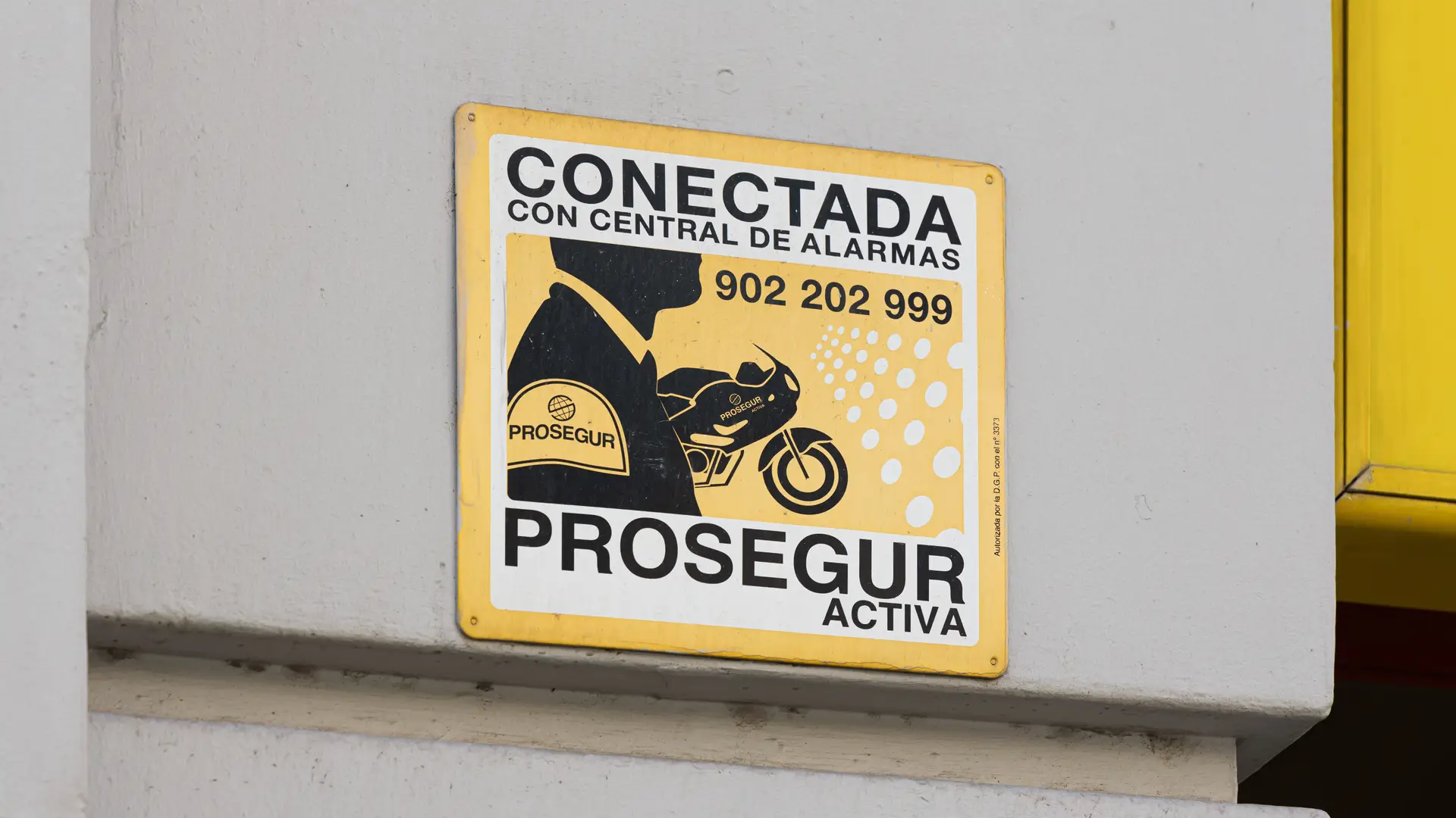 ejemplo de un cartel de alarmas de la marca prosegur alarmas  ejemplo de un cartel de alarmas de la marca prosegur alarmas