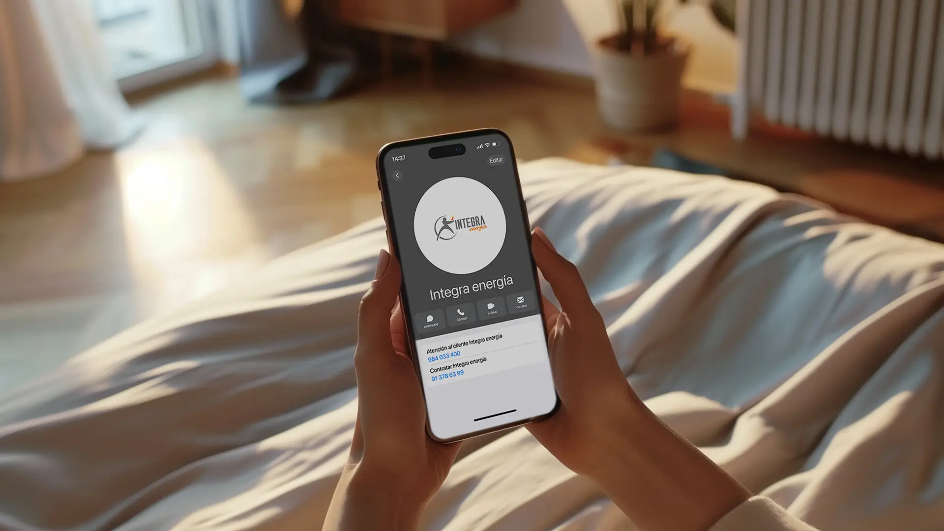 Teléfono de atención al cliente de Integra Energía, 984 033 400, y teléfono de contratación, 91 378 63 99. Teléfono de atención al cliente de Integra Energía, 984 033 400, y teléfono de contratación, 91 378 63 99.