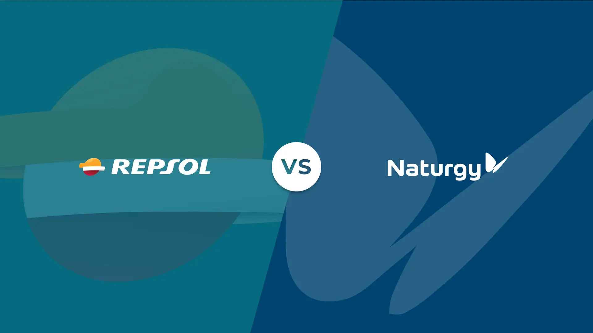 Logos de Repsol y Naturgy por la comparativa de las marcas. Logos de Repsol y Naturgy por la comparativa de las marcas.