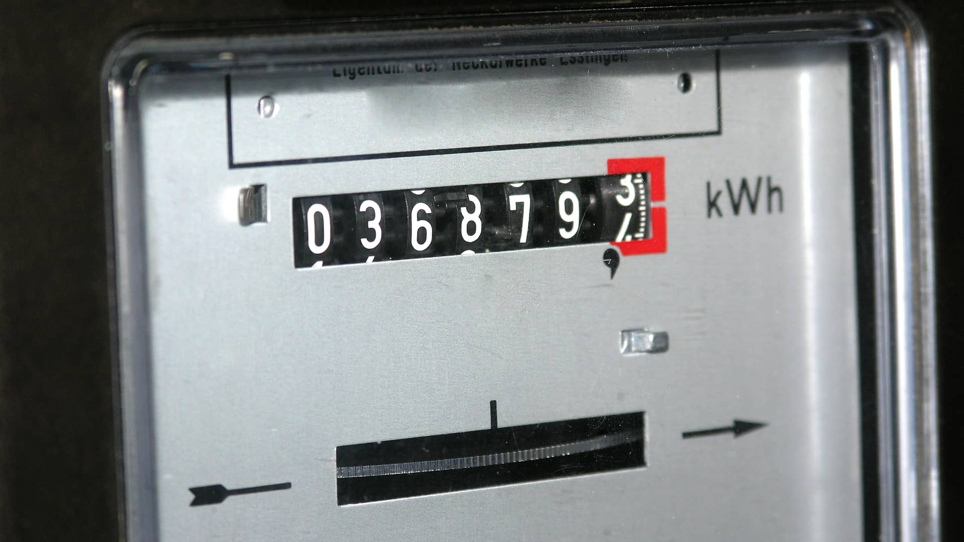 Contador funcionando y registrando el gasto Contador funcionando y registrando el gasto