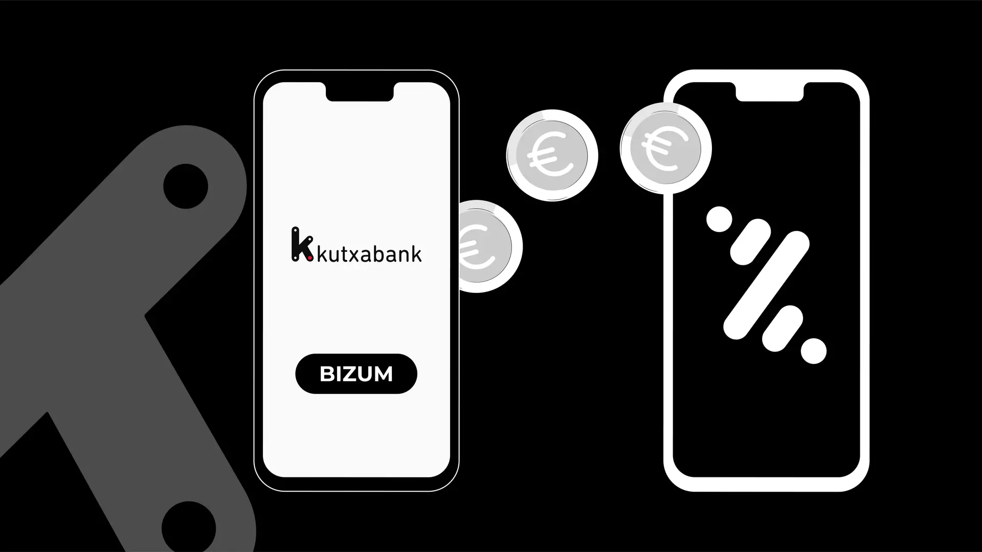 Bizum, método de pago instantáneo desde el móvil del que dispone la entidad financiera Kutxabank.