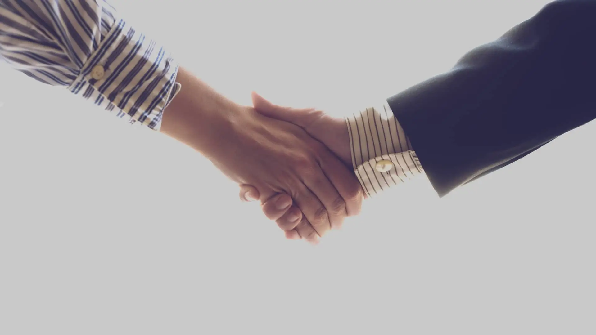 Estrechar la mano para cerrar acuerdo de subrogación