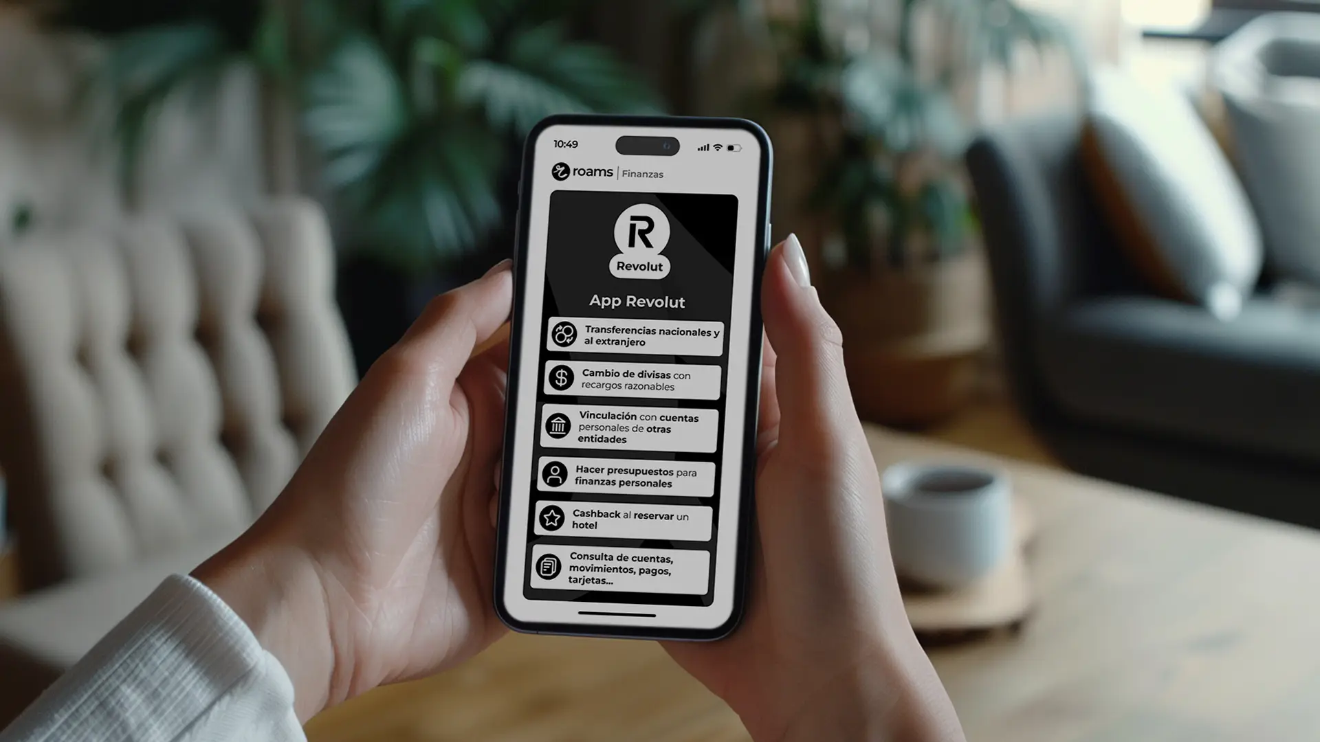 Resumen de las características de la app de Revolt con la que se pueden hacer transferencias internacionales. Resumen de las características de la app de Revolt con la que se pueden hacer transferencias internacionales.