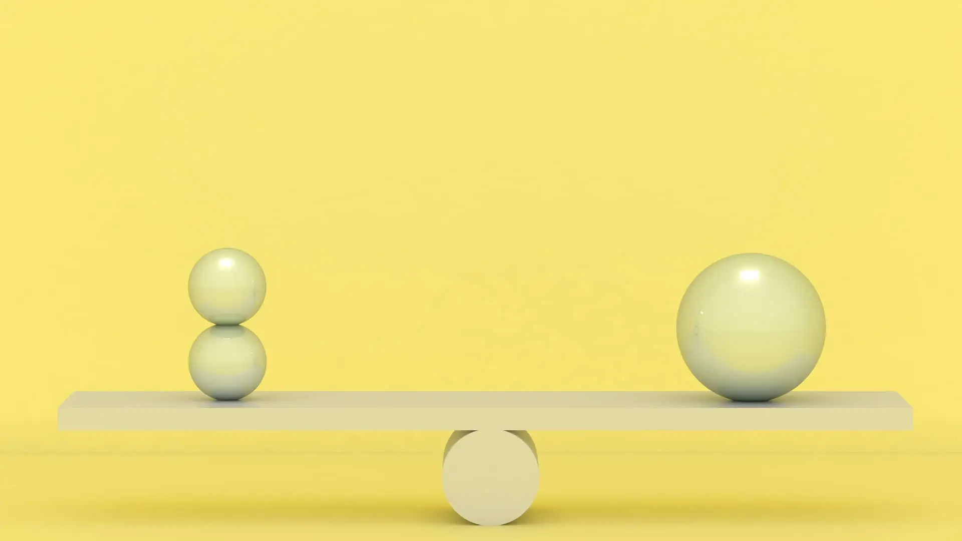Balanza equilibrada simboliza hipoteca fija variable