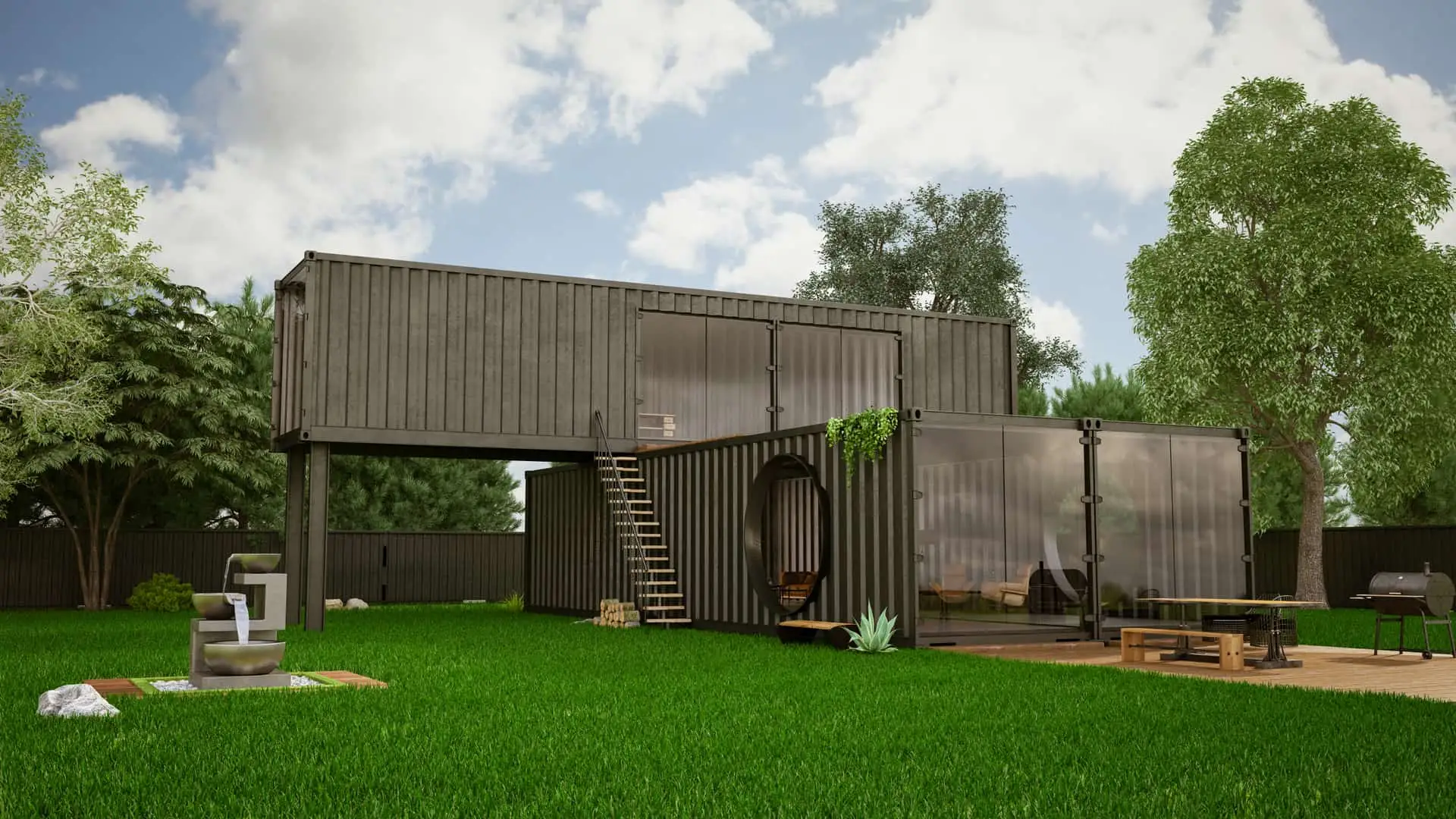 Casa prefabricada de contenedores Casa prefabricada de contenedores