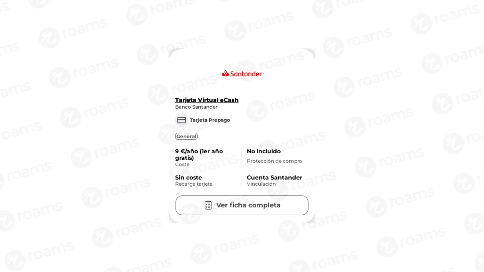 Tarjeta Virtual eCash | Banco Santander