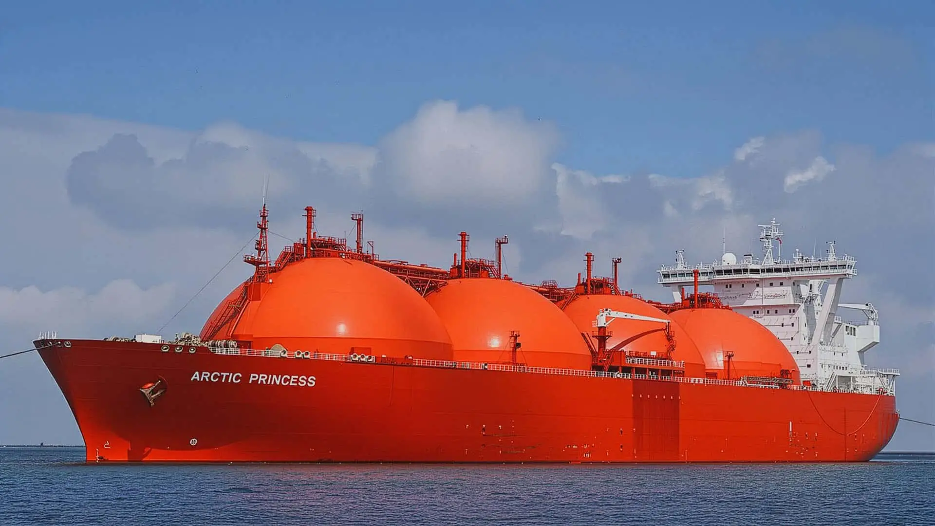 Gas más barato en Europa gracias a Rusia y China: la carambola perfecta El Arctic Princess, un gran buque metanero para el transporte de gas natural licuado (GNL) por vía marítima.