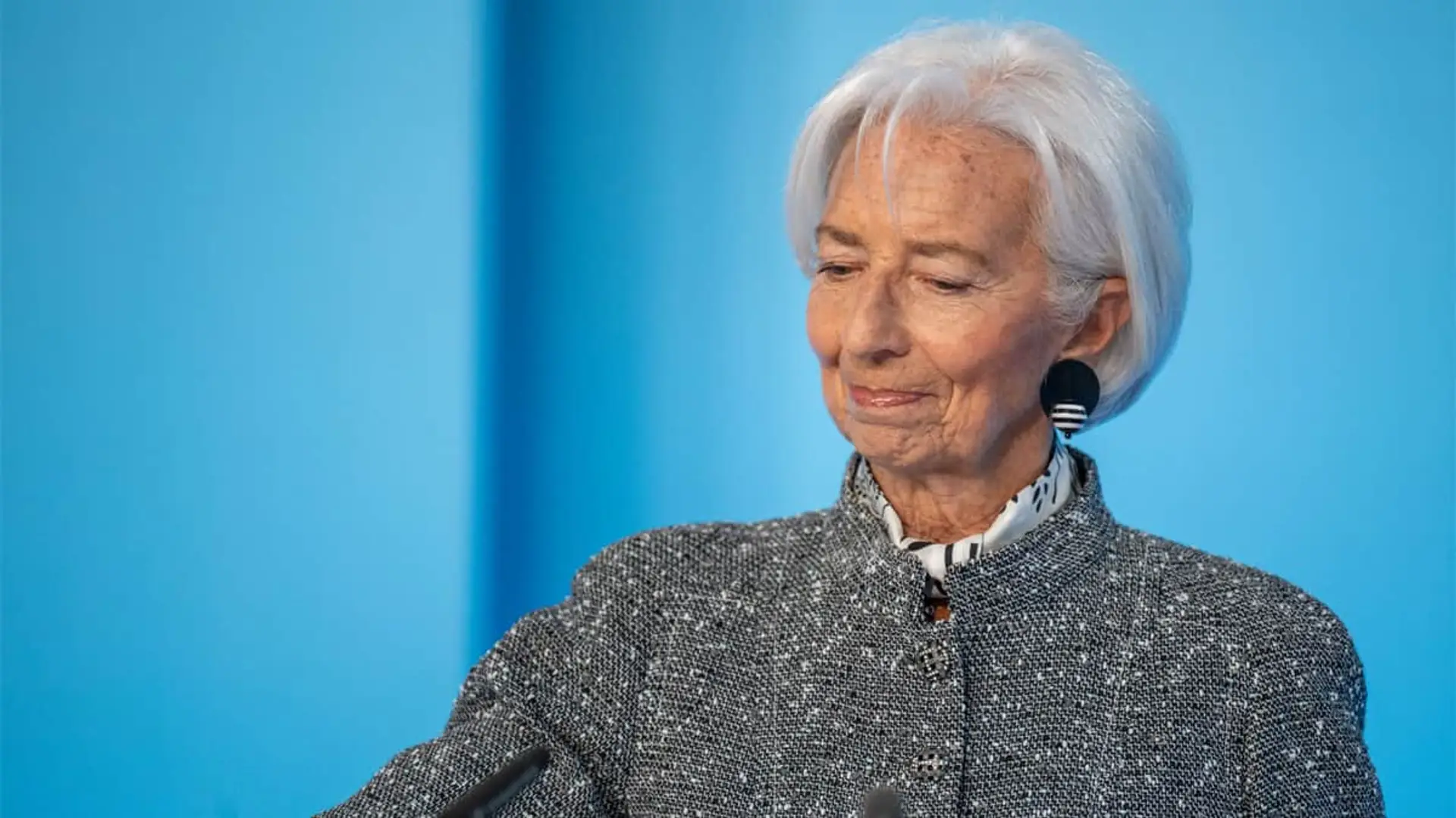 Christine Lagarde en la conferencia de prensa del BCE del 19 de marzo de 2026 en Fráncfort.
