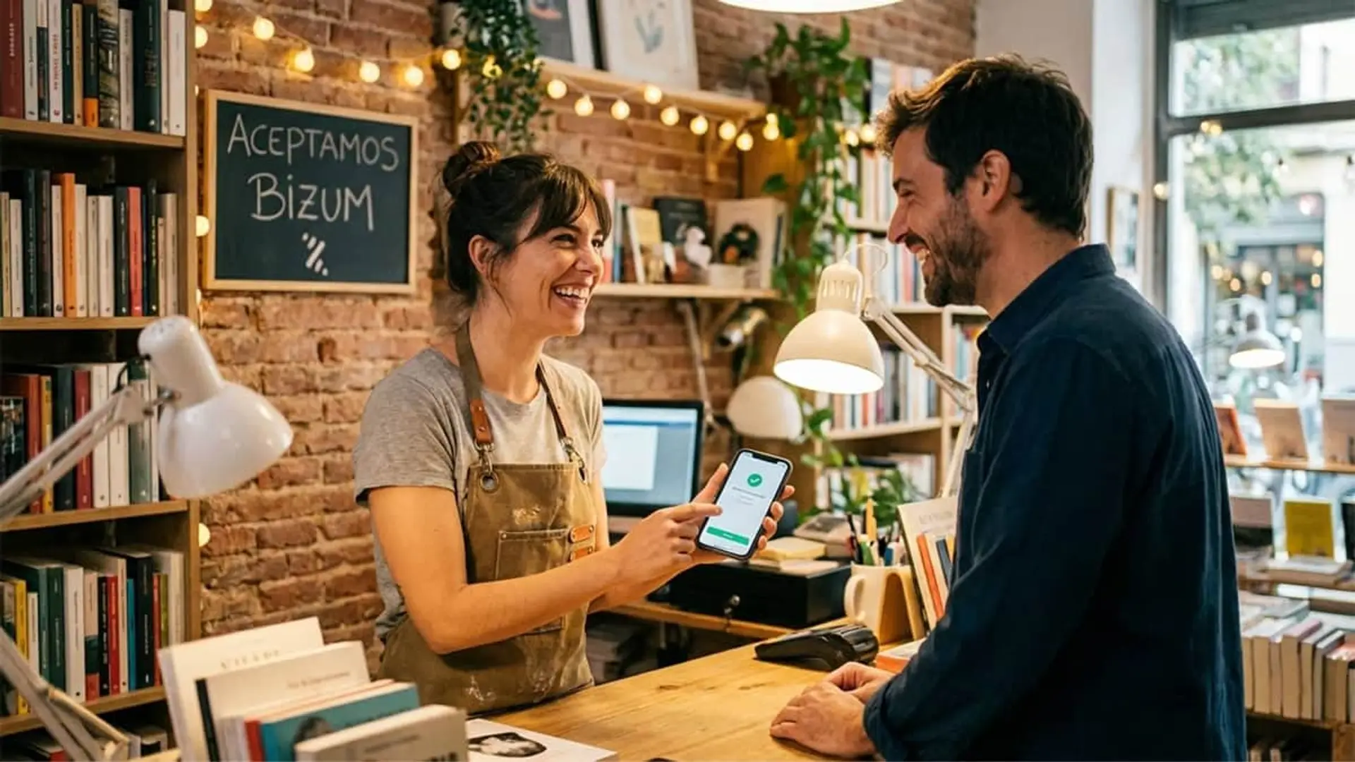 Comercio que acepta pagos con Bizum mediante móvil de forma rápida y sencilla