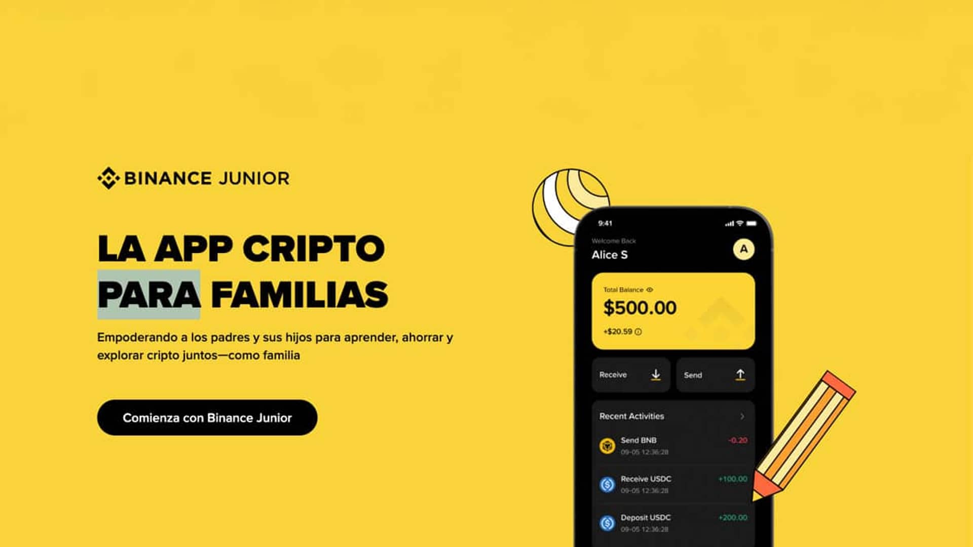 Tu hijo de 6 años con Bitcoin? Binance Junior llega a España con una cuenta  cripto para menores