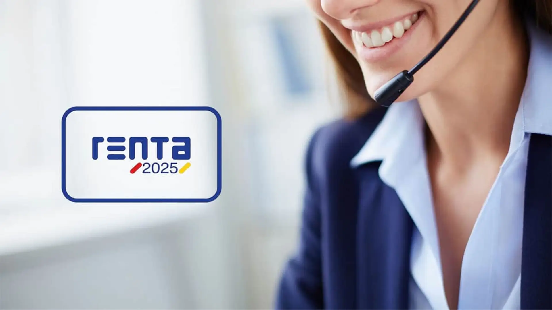 Asesora telefónica para la declaración de la Renta 2025 atendiendo consultas sobre el borrador e impuestos.