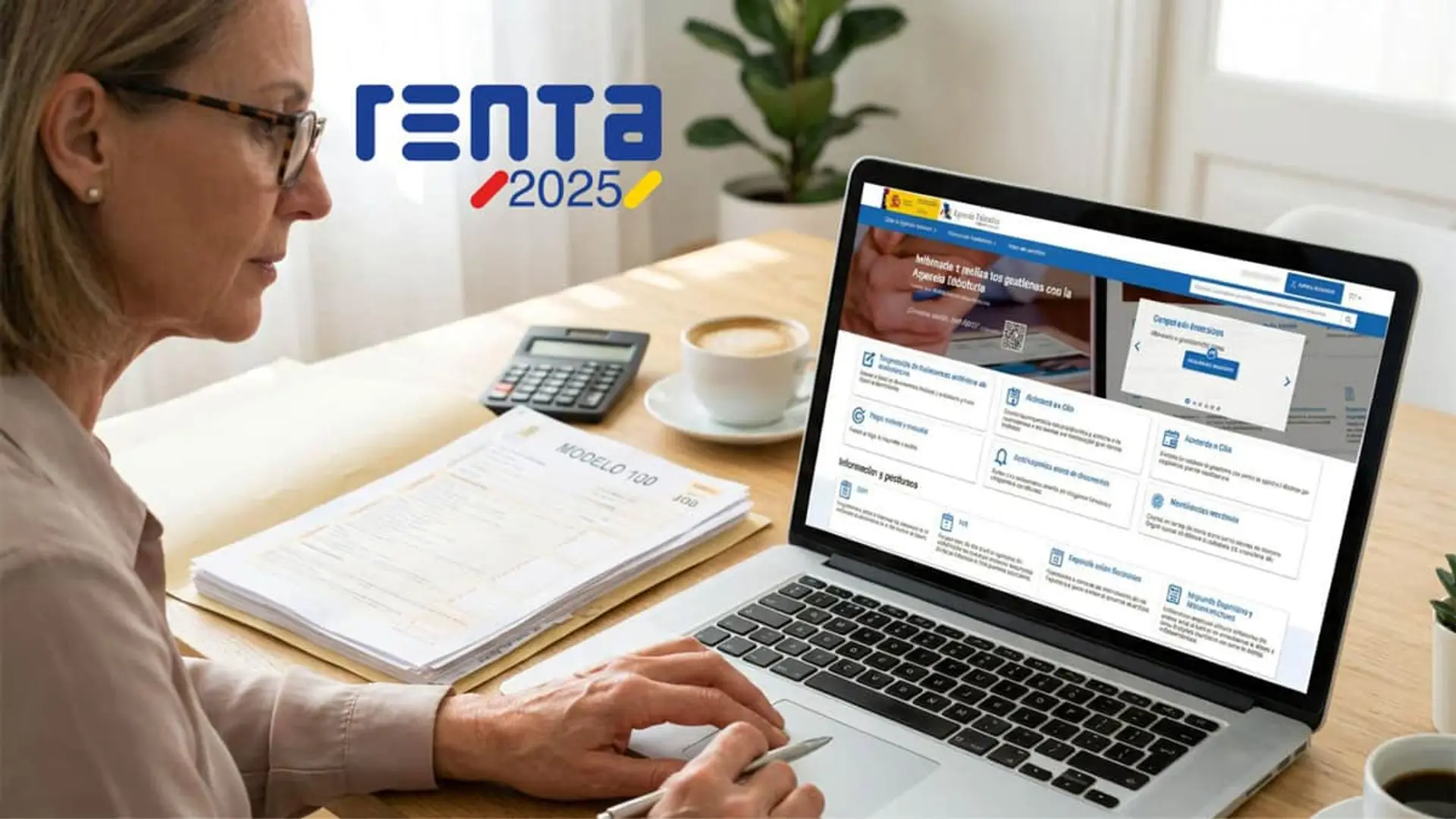 “No me arriesgaría a hacerla con ChatGPT”: la jefa de la Agencia Tributaria avisa sobre la Renta y el riesgo de usar IA Mujer realizando la Declaración de la Renta 2025 online con el modelo 100 de la Agencia Tributaria.