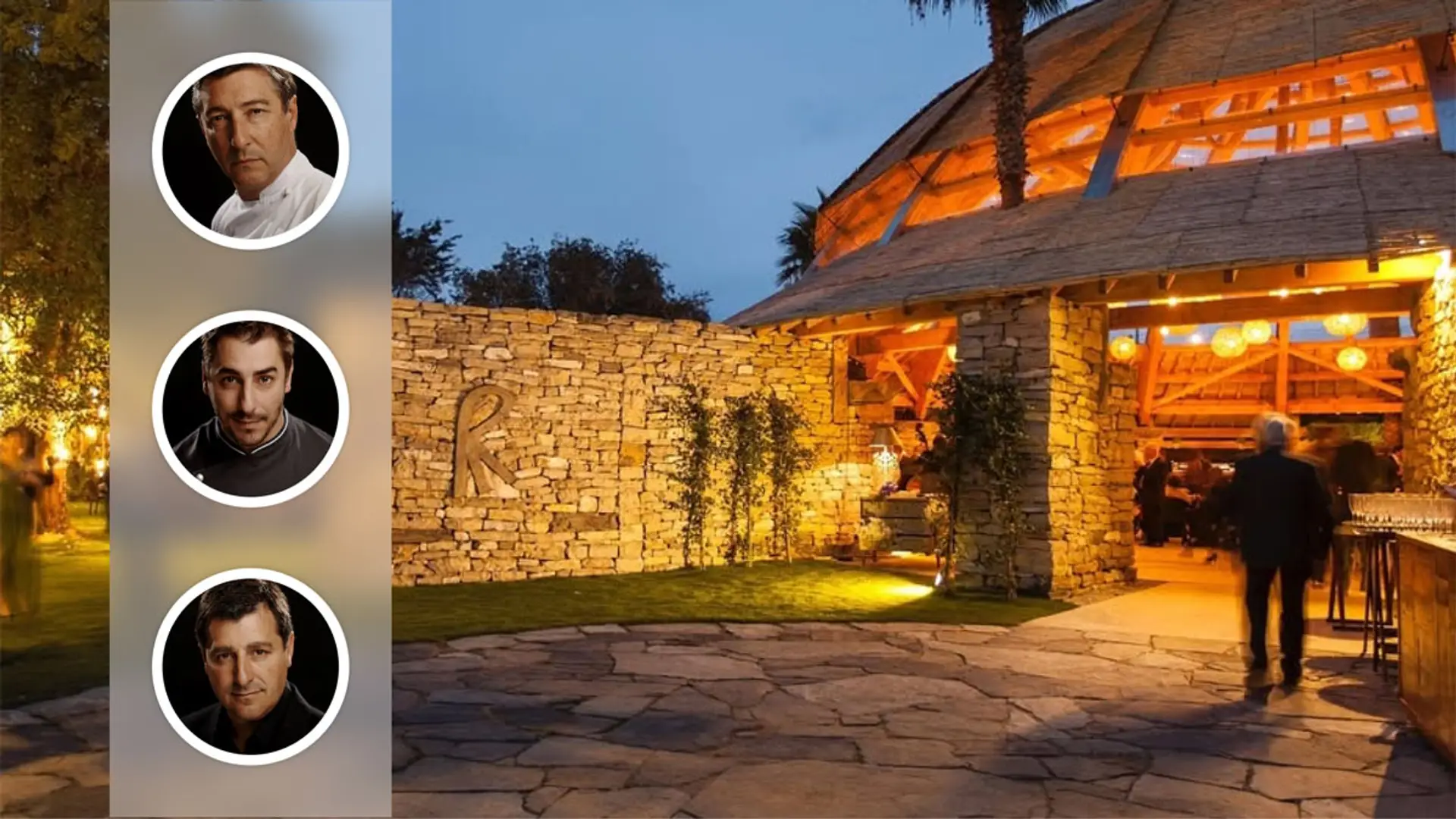 Pablo Pareles, Experto en seguros: “La póliza del restaurante Mas Marroch de los Roca puede llegar a cinco cifras” Imagen del espacio que se ha quemado en Mas Marroch de los hermanos Rova, con una foto de cada uno de ellos.