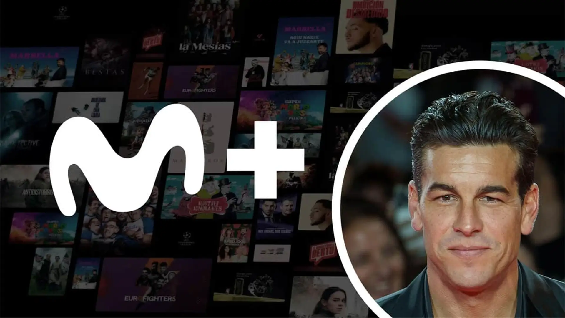 Movistar Plus+ lanzará un docureality sobre Mario Casas y sus hermanos: así revoluciona su streaming Montaje de la plataforma de streaming Movistar Plus+ y el actor Mario Casas.