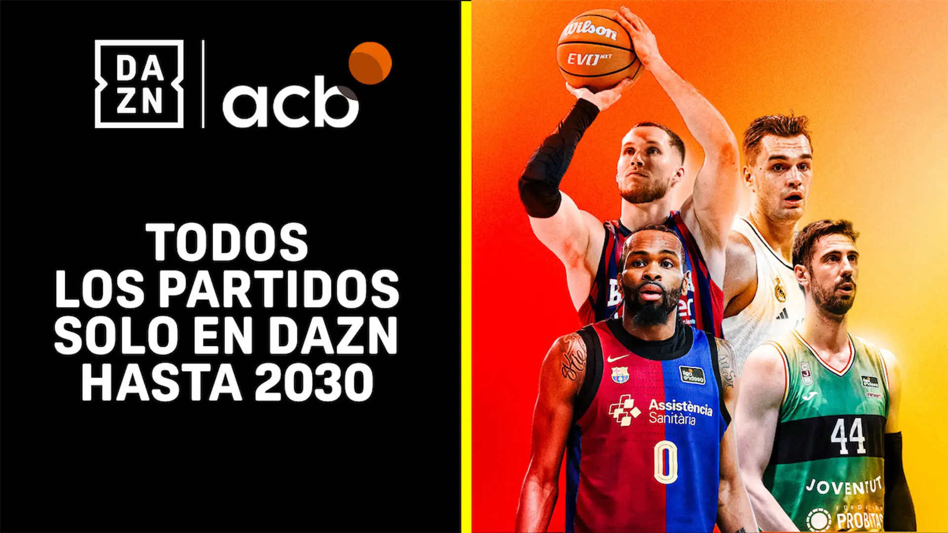 Anuncio del acuerdo exclusivo de DAZN para retransmitir todos los partidos de la Liga Endesa (acb) hasta 2030.