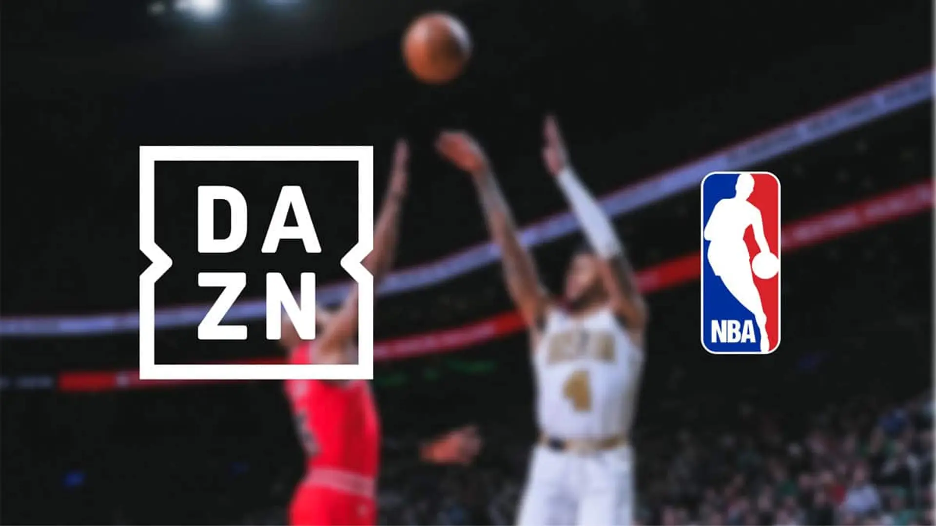 Calendario de la NBA en DAZN para enero 2026: partidos y horarios en España Logotipos de DAZN y la NBA sobre una imagen de un partido de baloncesto en acción, con jugadores lanzando a canasta en un pabellón.