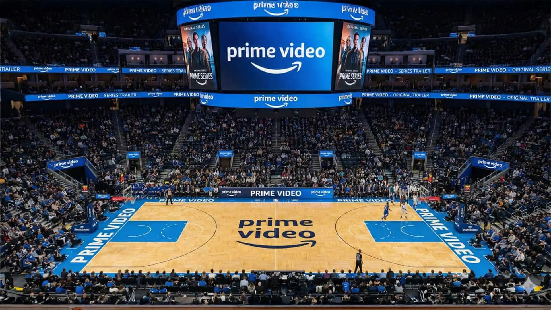 Prime Video golpea a DAZN: ya es la plataforma que más gasta en derechos deportivos para streaming Prime Video patrocina un pabellón deportivo durante un evento con retransmisión en streaming