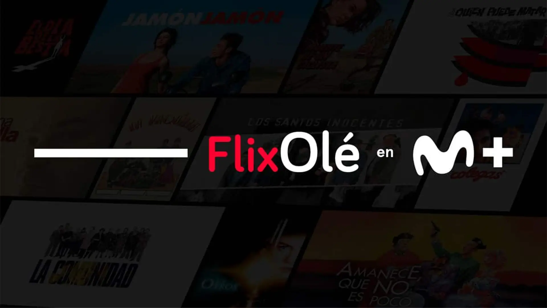 Movistar Plus+ añade FlixOlé a sus paquetes: así puedes acceder al mayor archivo de cine español Imagen promocional de la integración de FlixOlé en Movistar Plus+ con títulos de cine español de fondo.