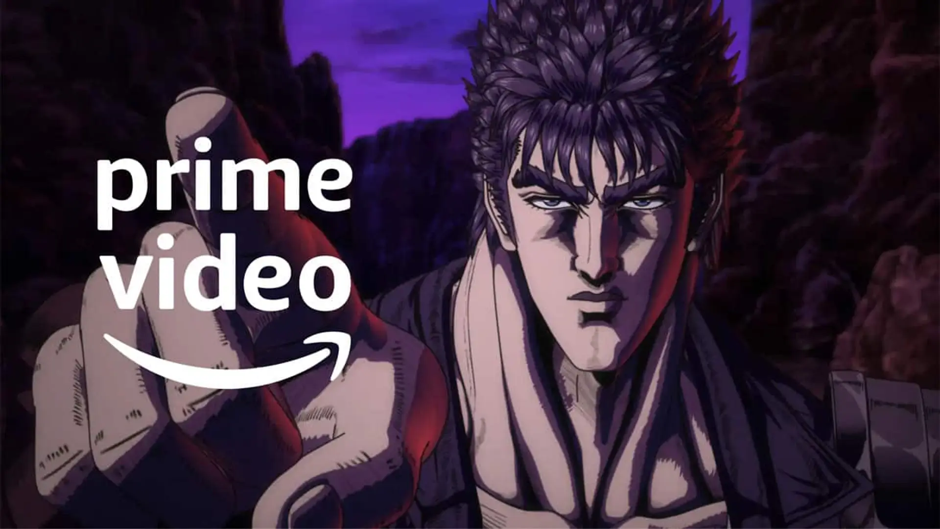 Prime Video estrena Fist of the North Star en español: el anime que le hace la guerra a Crunchyroll ya tiene fecha y reparto Imagen promocional de Puño de la Estrella del Norte con el logotipo de Prime Video
