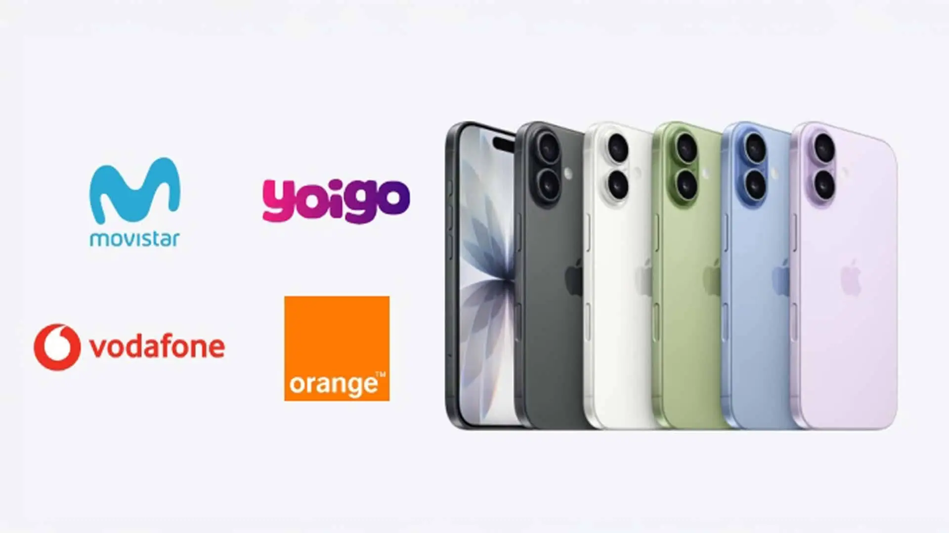 Ofertas para comprar el nuevo iPhone con los operadores Movistar, Vodafone, Orange y Yoigo. Comparativa de planes y precios.