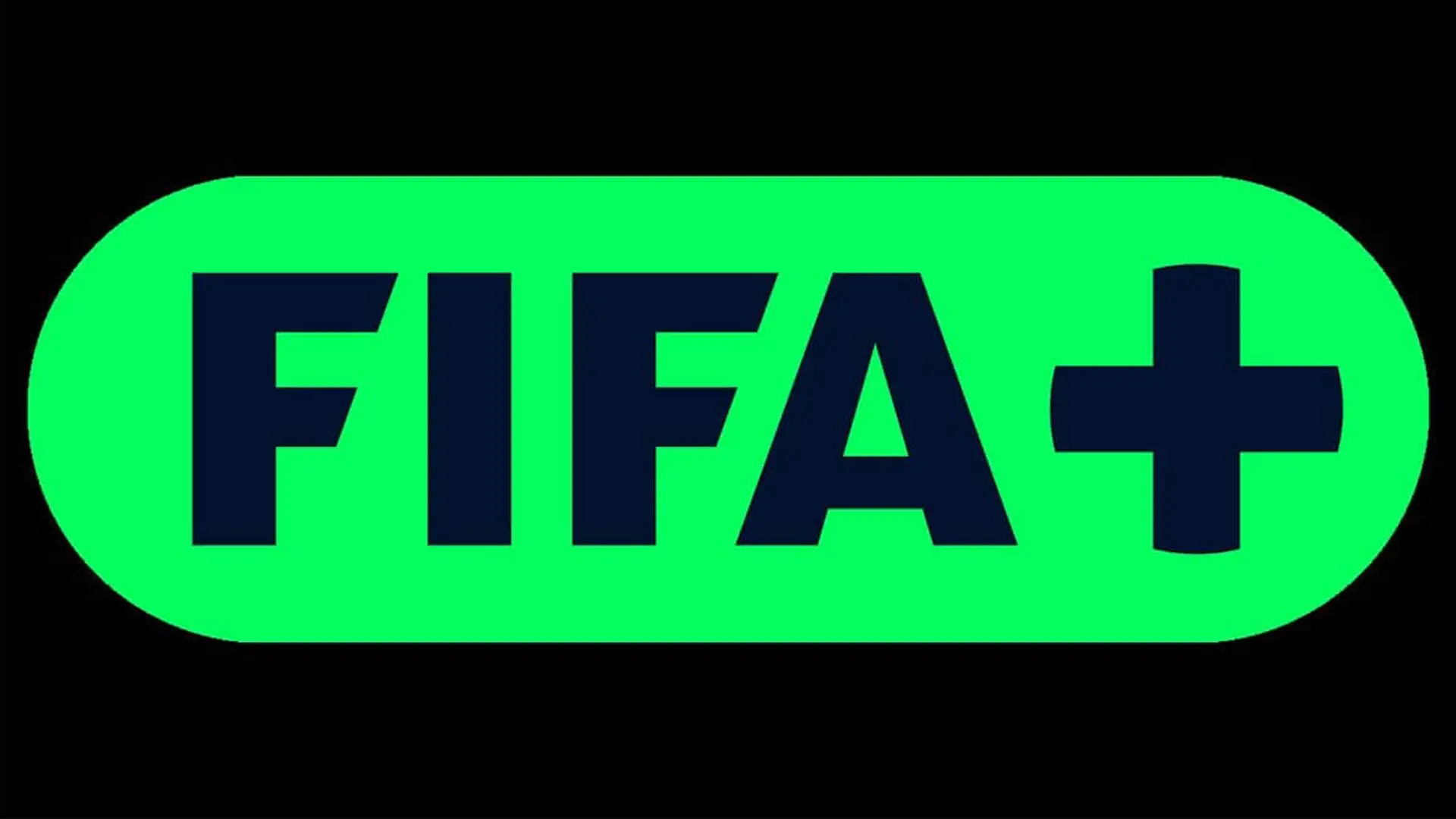 Logo oficial de FIFA+, plataforma de streaming de fútbol y contenidos exclusivos.
