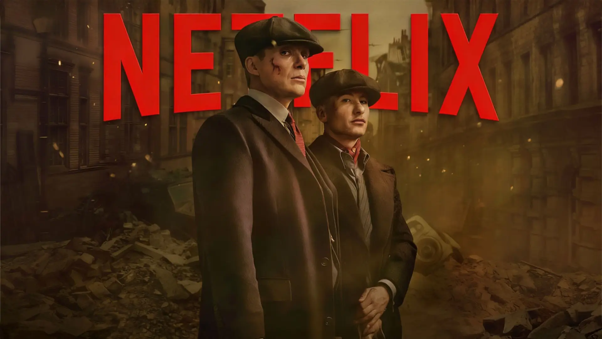 50 estrenos llegan a Netflix en marzo: One Piece, Peaky Blinders y terror de los creadores de Stranger Things Póster de la película de Peaky Blinders en Netflix con Cillian Murphy y Barry Keoghan en un escenario de ruinas.