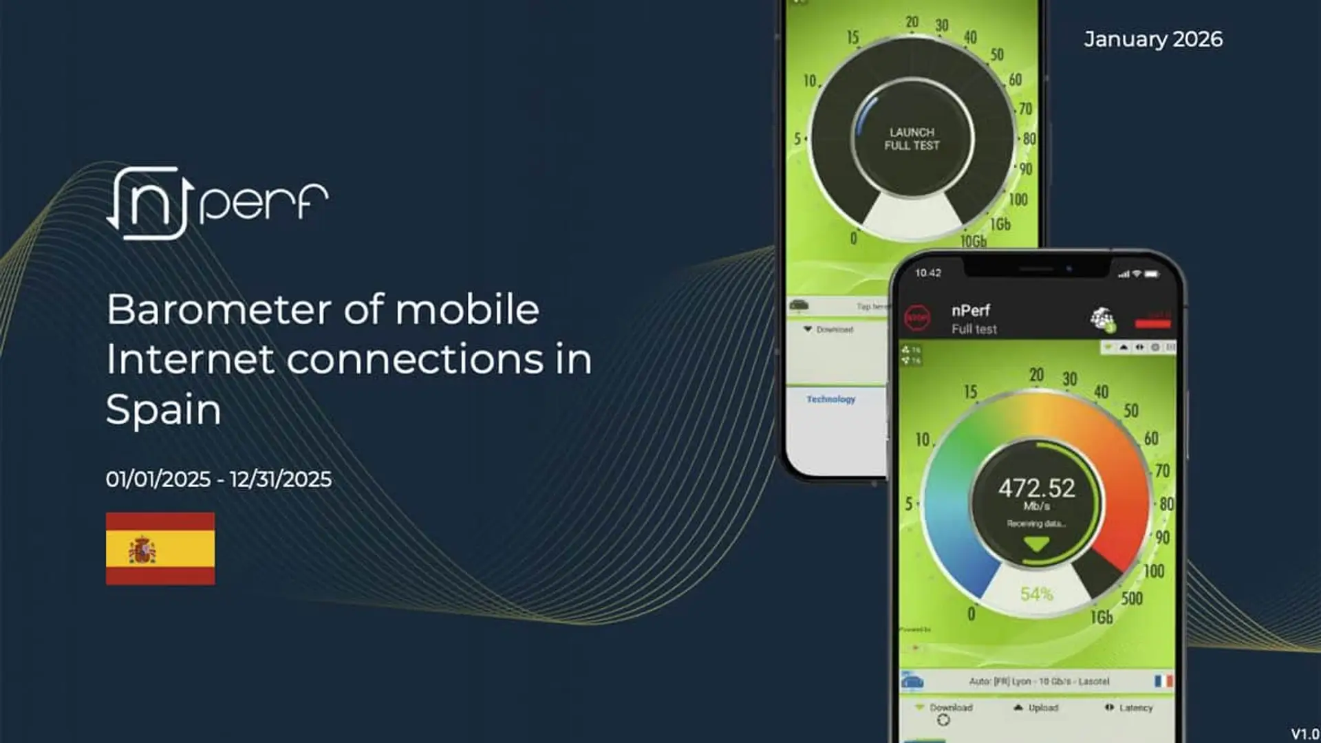 Movistar tiene la mejor conexión móvil y 5G, pero DIGI y Orange le pisa los talones Portada del barómetro nPerf de conexiones a internet móvil en España de enero a diciembre de 2025.