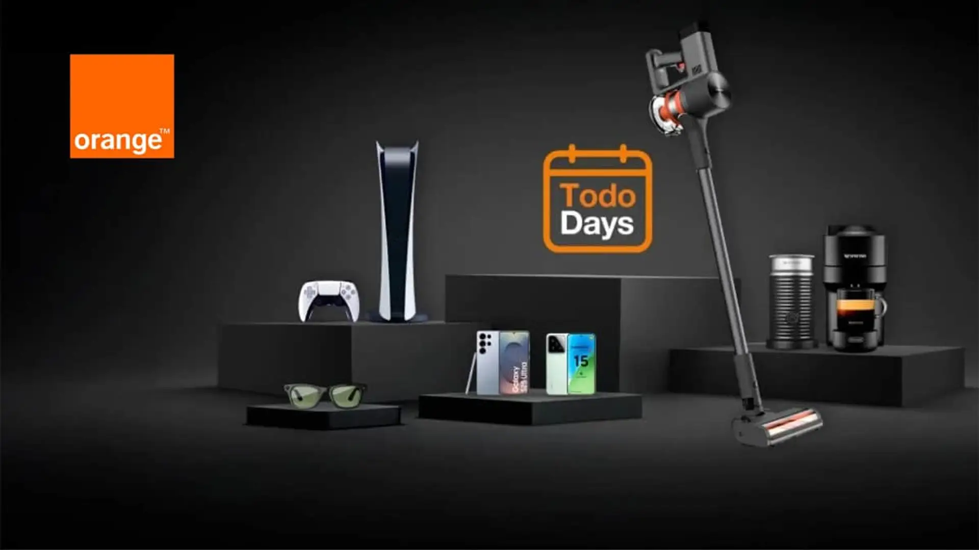 Promoción Todo Days de Orange con ofertas en PlayStation 5, móviles Samsung, iPhone, aspiradoras y tecnología.